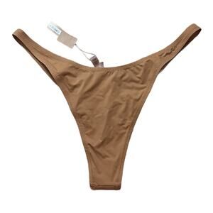 Skims size 4X RECYCLED SWIM MICRO TANGA BIKINI BOTTOM SW-TAN-0147 Almond NWT